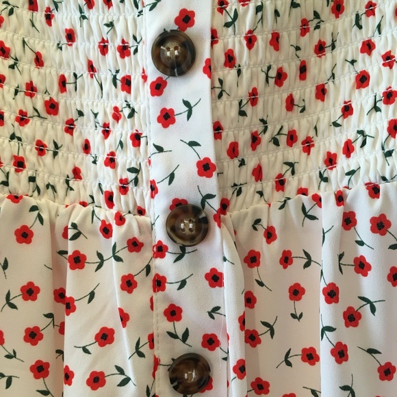 White Dress with Spring Flowers - Picture 4 of 6